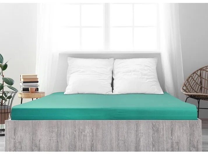 4Home jersey prestieradlo Ideál zelený tyrkys, 200 x 200 cm