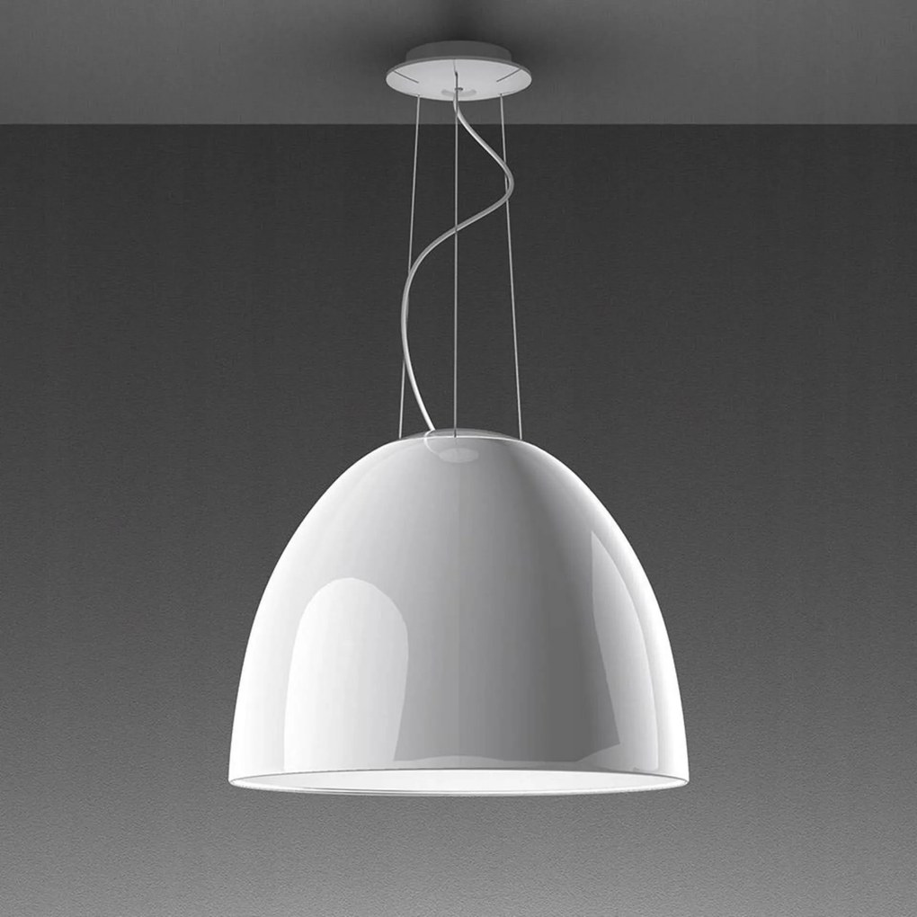 Artemide Nur Gloss Led závesné svietidlo biele 45W Bluetooth 2700K