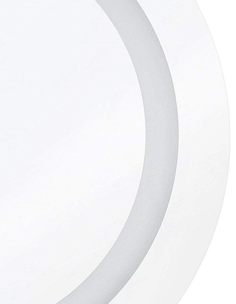 Nástenné zrkadlo LED strieborné ø 58 cm SELUNE Beliani