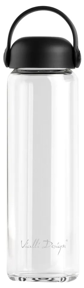 Čierna sklenená fľaša 540 ml Fuori – Vialli Design