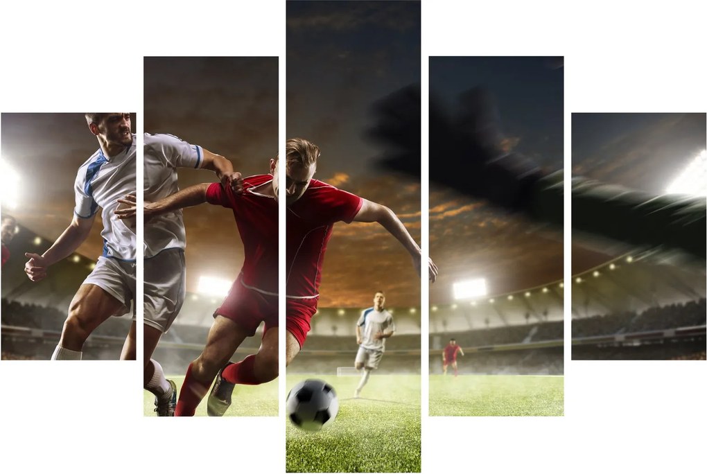Obraz - Futbalisti v akcii (150x105 cm)