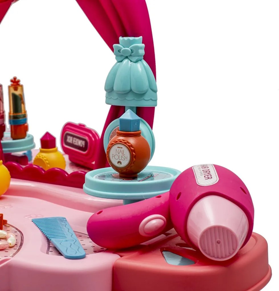 Detský toaletný stolík s hudbou a stoličkou BABY MIX