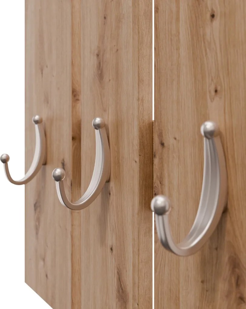 Šatníkový panel na stenu Panelo, dub artisan