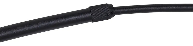 Moderná oblúková stojaca lampa čierna - XXL