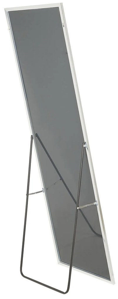 Stojace zrkadlo 50 x 156 cm strieborné BEAUVAIS Beliani
