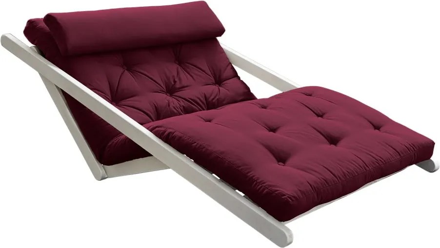 Dvojmiestna variabilná leňoška Karup Design Figo, White/Bordeaux