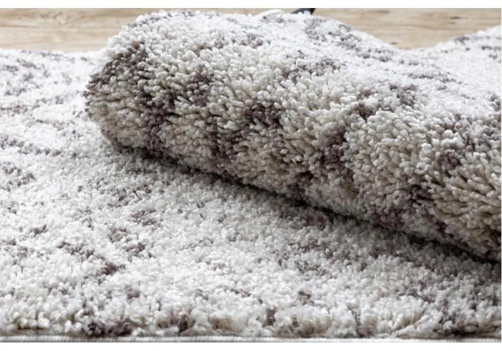 Kusový koberec Shaggy Raba krémový atyp 60x200cm