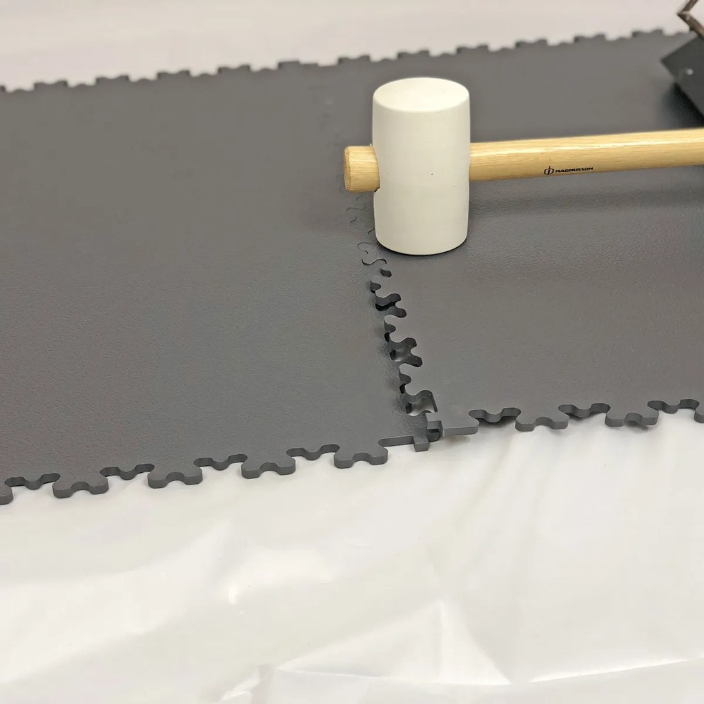 Vinylový modulový štvorec R-Tile 7045 Light Grey - 50,3x50,3 cm Gerflor