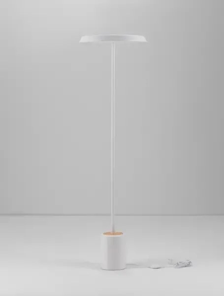 Moderná stojaca lampa Ophelia Biela
