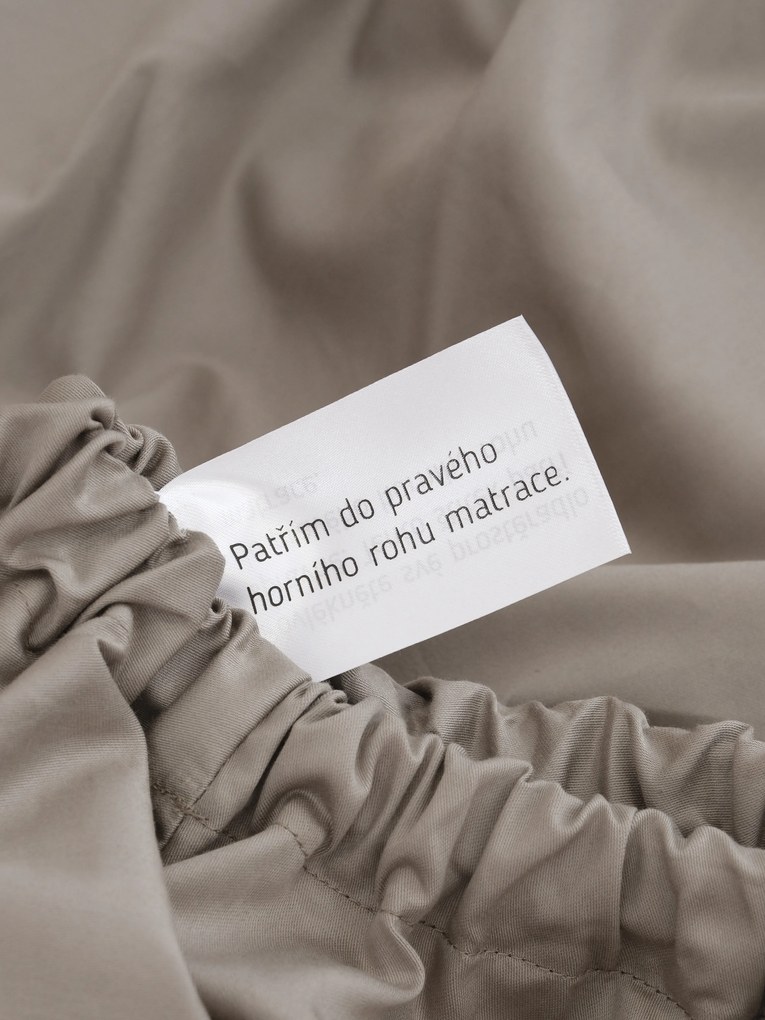 Saténová plachta Diana 120 × 200 cm - sivohnedá