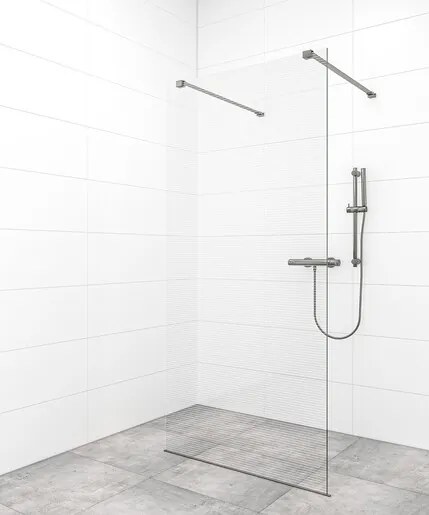 Sprchová zástena Walk-in 110 cm SAT vo farbe profilu Gun metal SATBWI110MRZAVGM