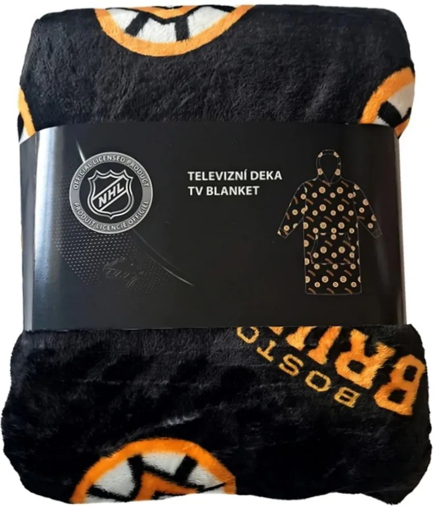 Mikinová televízna deka NHL Boston Bruins – veľ. M