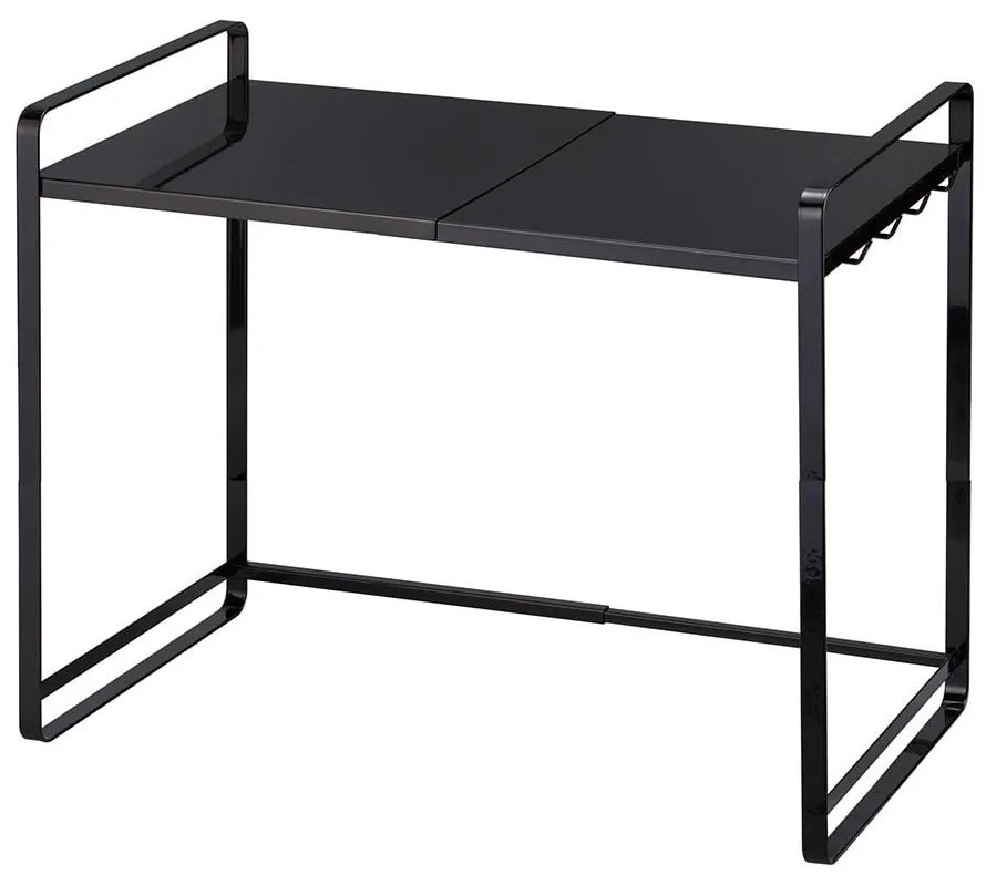 Čierna nastaviteľná kuchynská polica YAMAZAKI Tower