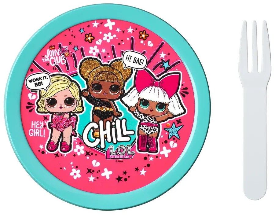 Detský desiatový box s vidličkou LOL surprise - Mepal