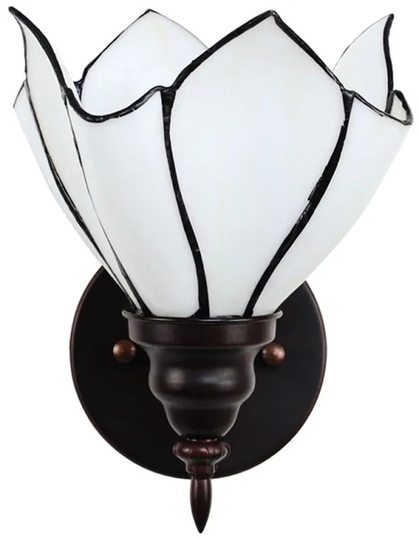 Nástenná vitrážová lampa WHITE 23*19