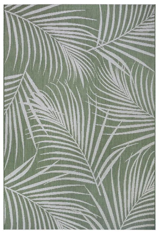 Zelený vonkajší koberec Ragami Flora, 120 x 170 cm