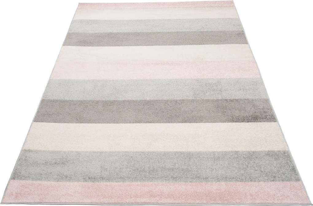 TA Koberec C947A BIELA/RUŽOVÁ AZÚROVÁ Rozmer: 120x170 cm
