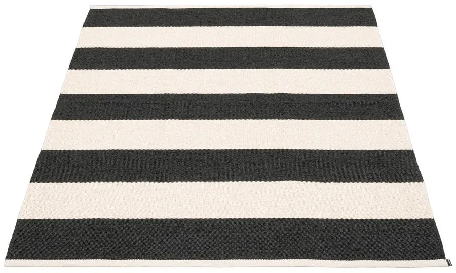 Čierno-biely vnútorný a vonkajší koberec 140x180 cm Bob Black Vanilla – Pappelina