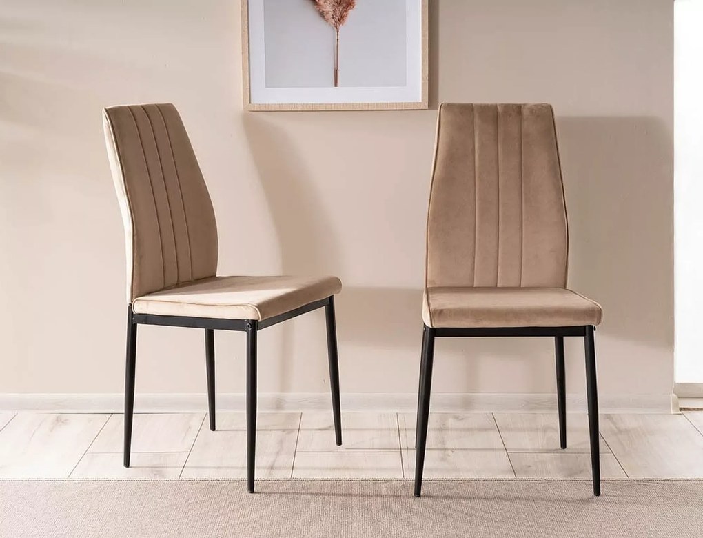 SI Stolička Atom Velvet béžová