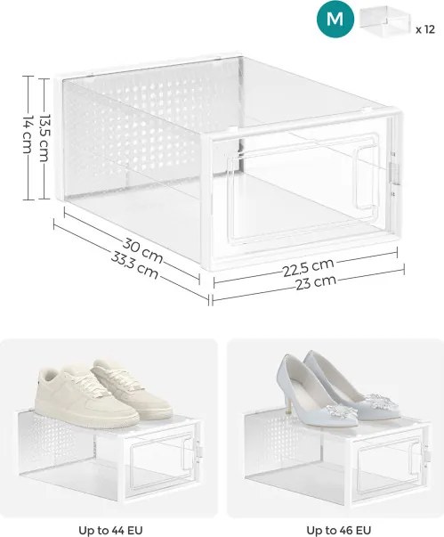 Úložné boxy LSP12SWT (12 ks)