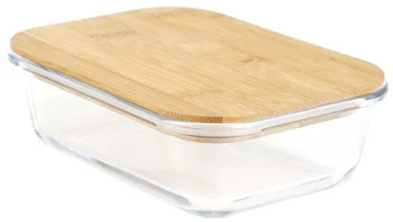 Nádoba BAMBOU sklenená s bambusovým vekom 890906