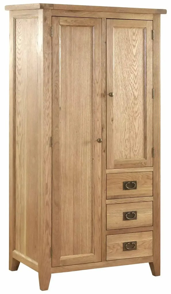 Šatníková skriňa na šaty s 3 zásuvkami 90x54x180 cm