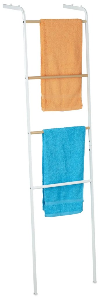 Kovový rebrík na uteráky RD7890, biela
