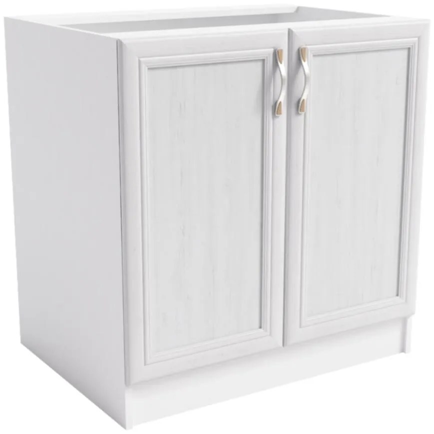 Skrinka do kuchyne Sycylia  D80 biela/dub lancelot