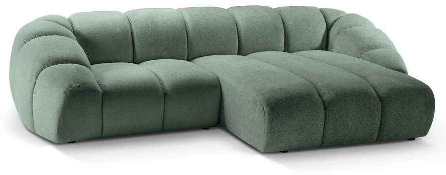 Svetlozelená rohová pohovka (pravý roh) Diana – Micadoni