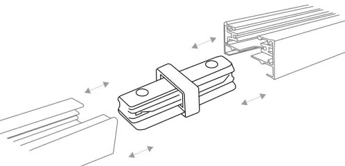 Zuma Line 3015 - Bodové svietidlo do lištového systému REFLEKTOR 6xGU10/10W/230V