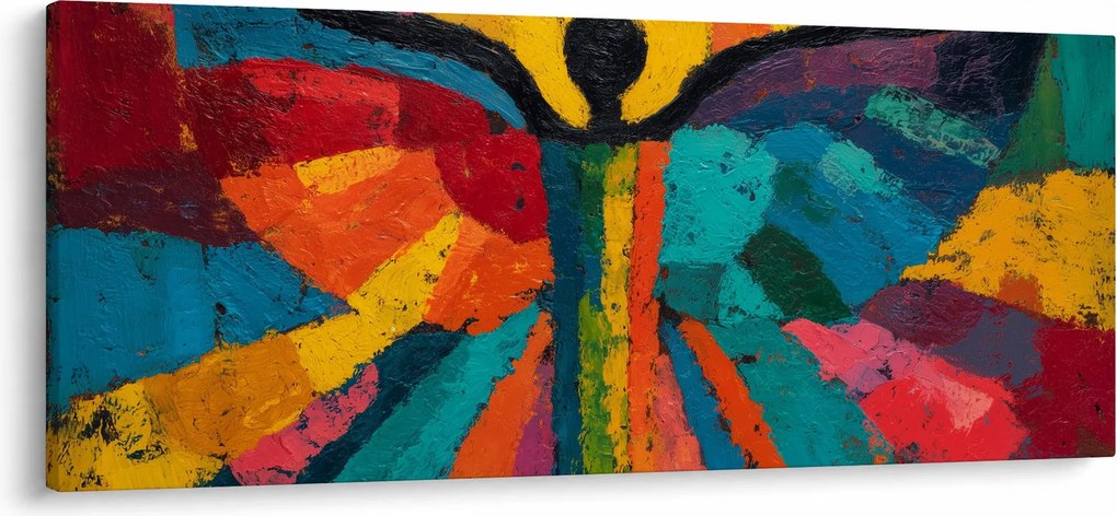 Obraz - Maľovaný anjel (120x50 cm)