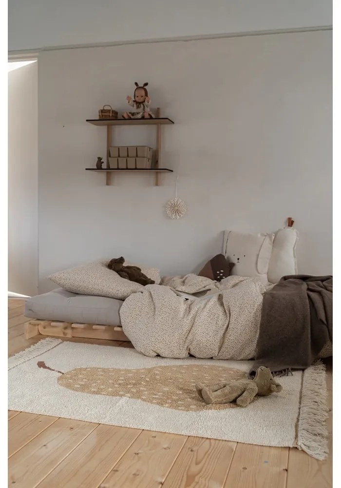 Rozkladacie kreslo s béžovým ľanovým poťahom Karup Design Roots Raw/Linen