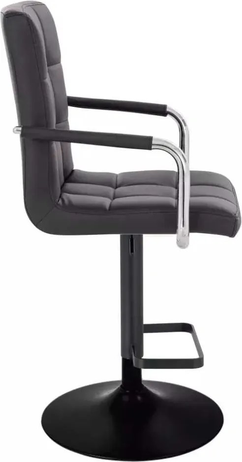 LuxuryForm DESIGN Barová stolička VERONA na čiernom tanieri - čierna