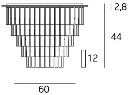 MAXLIGHT C0137 - Stropné svietidlo MONACO 15xG9/40W/230V pr. 60 cm chróm