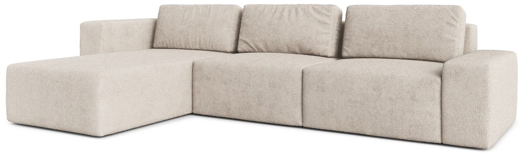 Rohová sedacia súprava Berliner (L) (krémová). Akcia -20%. Vlastná spoľahlivá doprava až k Vám domov. 1065491