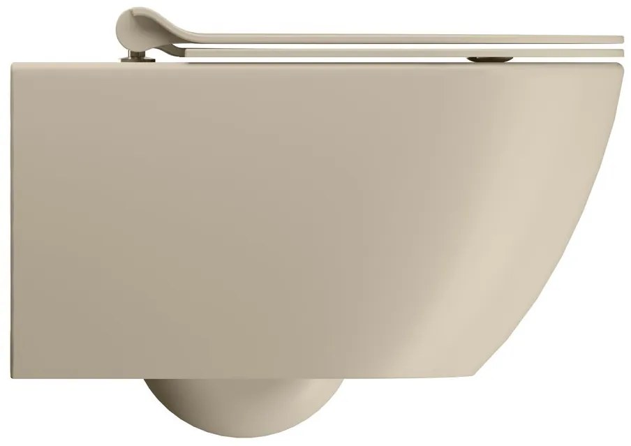 GSI GSI, PURA závesná WC misa, Swirlflush, 36x55cm, creta dual-mat, 881508