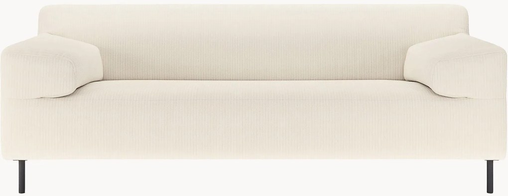 Menčestrová pohovka freistil180 (2-miestna), biela/čierna, Š 182 cm