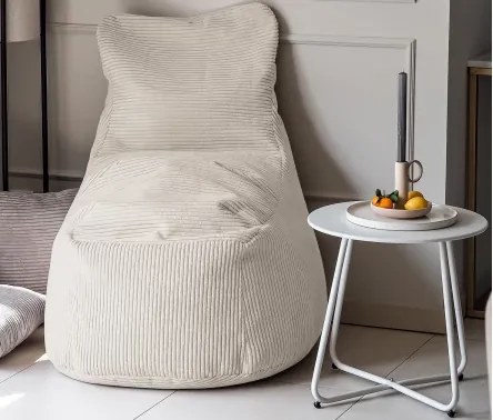 Sedací vak Modus, svetlo béžová štrukturovaná látka%