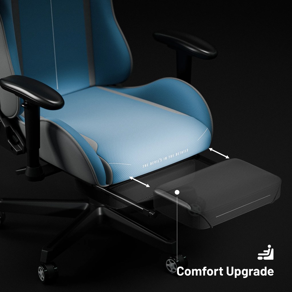 Textilné herné kreslo Diablo X-Starter modré