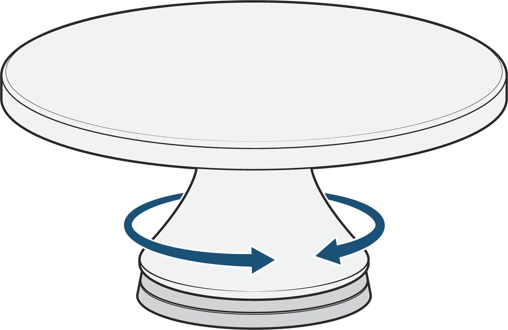 Otočný stojan na tortu