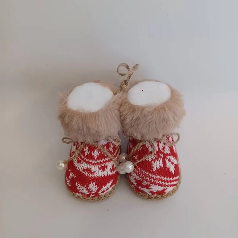 DECOLED Dekorácia, snežnice, 10 x 8,5 x 8 cm, červená