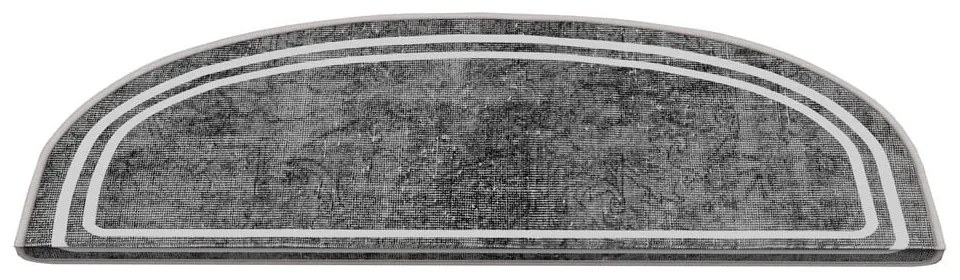 Sivé nášľapy na schody v súprave 16 ks 20x65 cm Plain – Vitaus