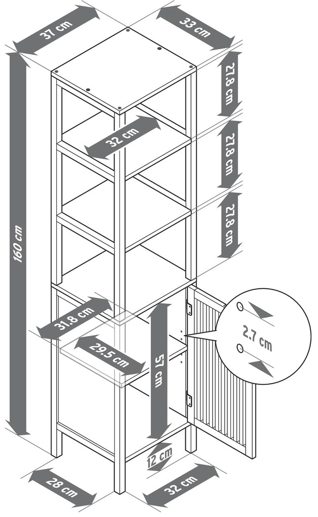 Polica na odkladanie v škandinávskom dizajne