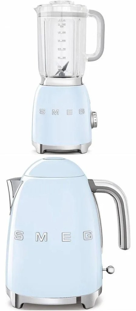 SMEG Set BLF01PBEU+KLF03PBEU, pastelová modrá