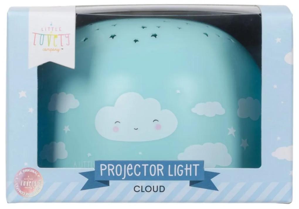 A Little Lovely Company Detská LED lampička s projektorom nočnej oblohy Cloud