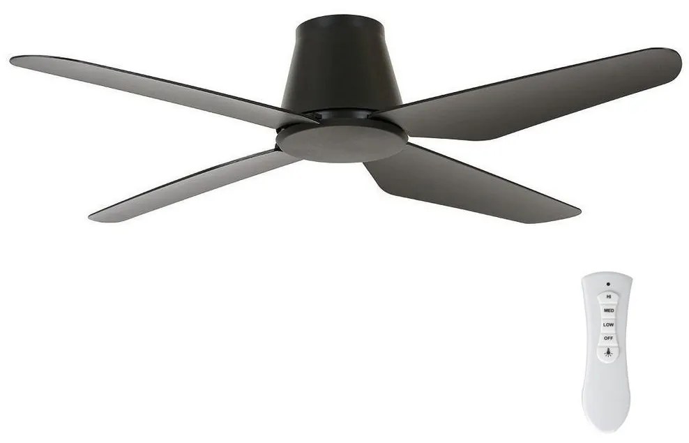 Lucci Air 213000 - Stropný ventilátor AIRFUSION ARIA čierna + diaľkové ovládanie