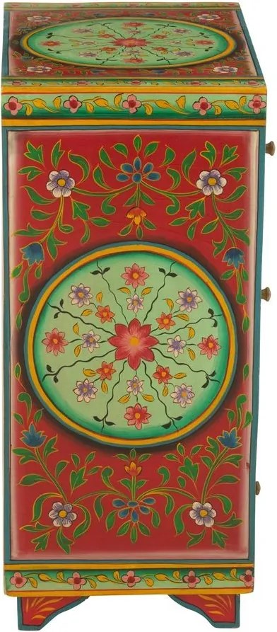 Drevená farebná komoda Mumbai mango wood - 43*29*65 cm