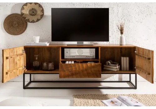 TV-skrinka 40252 160cm Scorpion Drevo Mango hnedá  - Komfort-nábytok