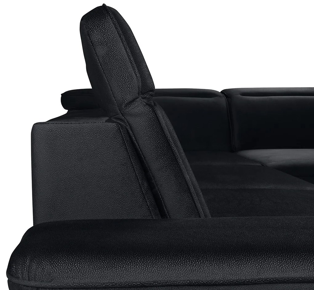 Rohová sedačka BRW Darby 2F.E.1,5BK (čierna) (P). Vlastná spoľahlivá doprava až k Vám domov. 1003991