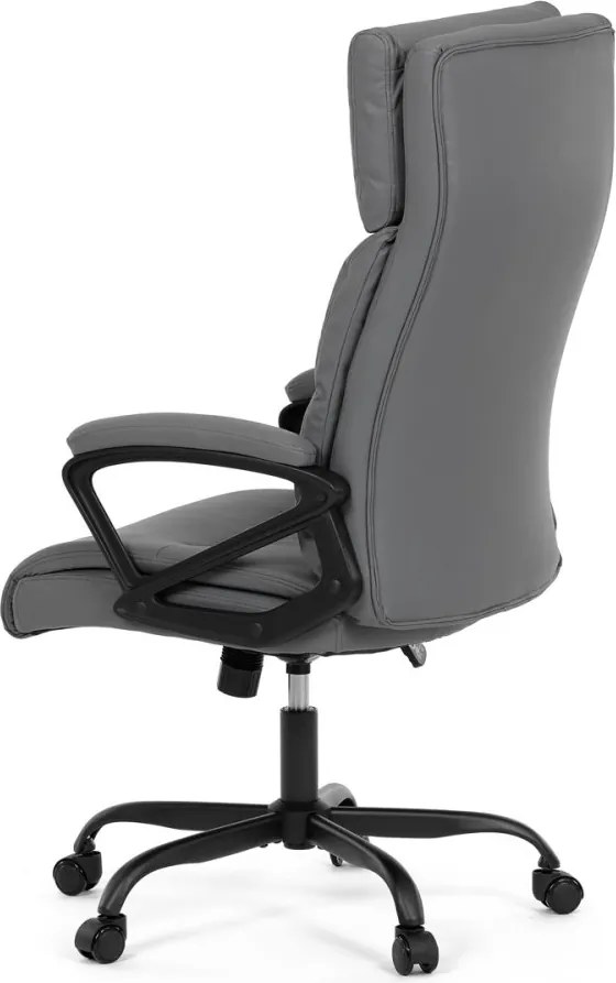 Kancelárske kreslo PEDRO — ekokoža, sivá